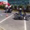 Policjant na motocyklu dołącza do treningu Gymkhany / MotoPomocni.pl